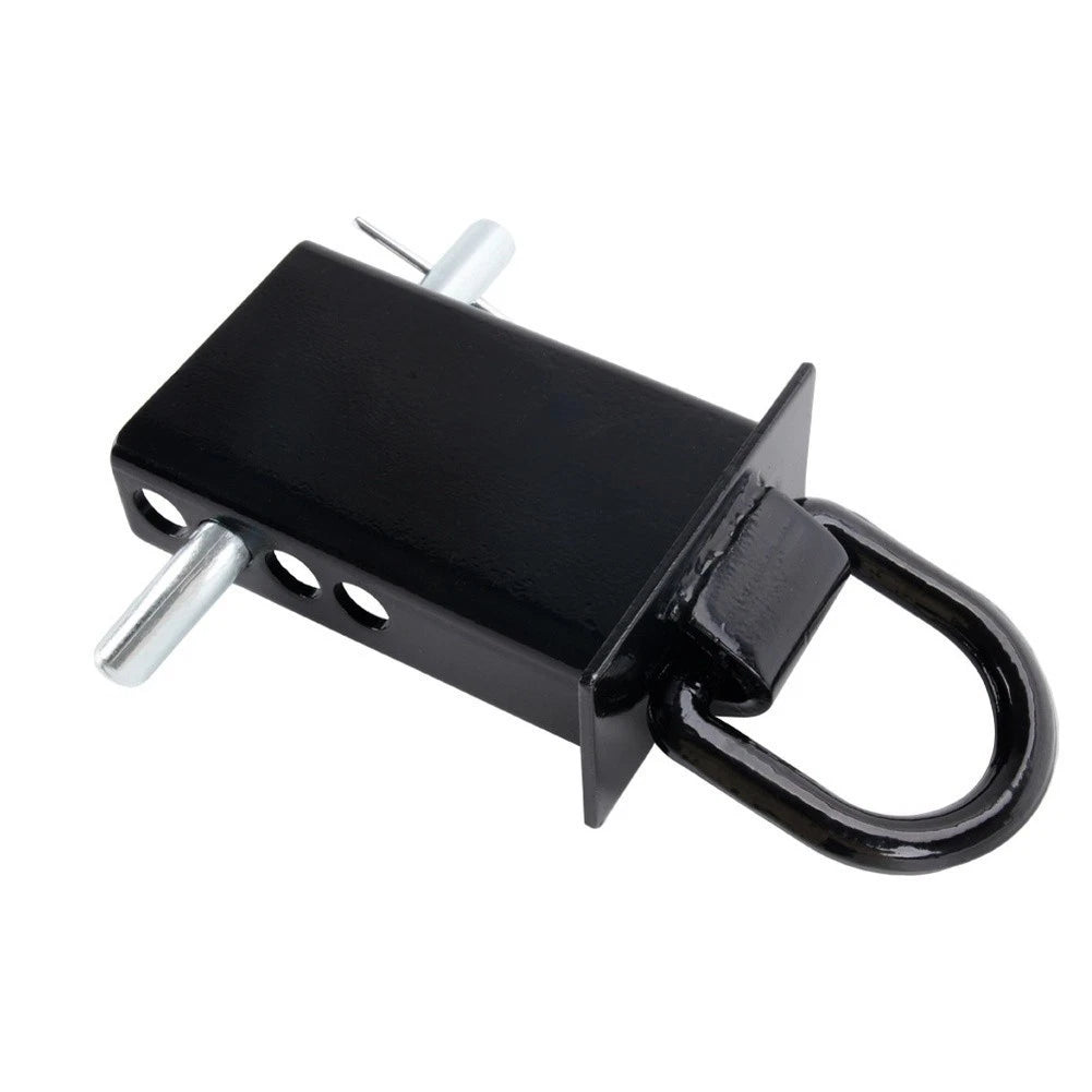 Black Steel Trailer Hitch for 12000LBS Towing (Removable D Ring Design)
