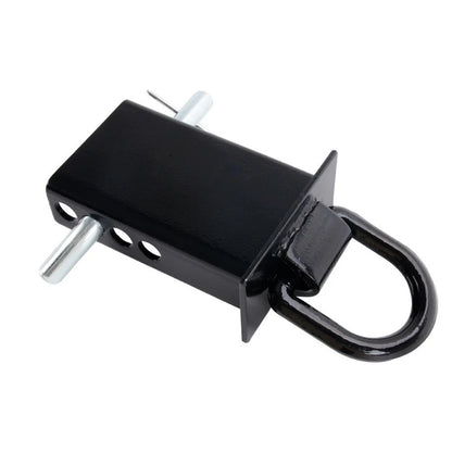 Black Steel Trailer Hitch for 12000LBS Towing (Removable D Ring Design)