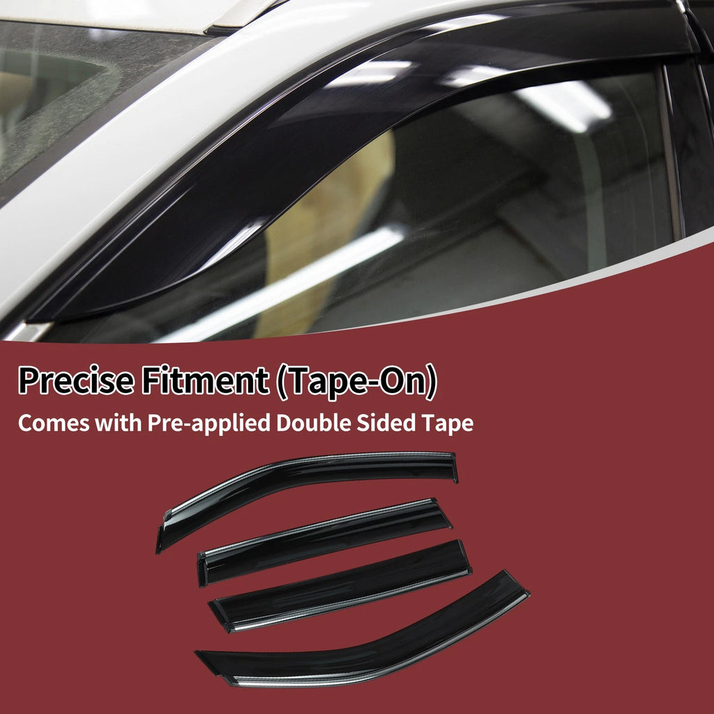 Window Deflectors Side Vent Visors 1 Set for Subaru Forester (2014–2018)