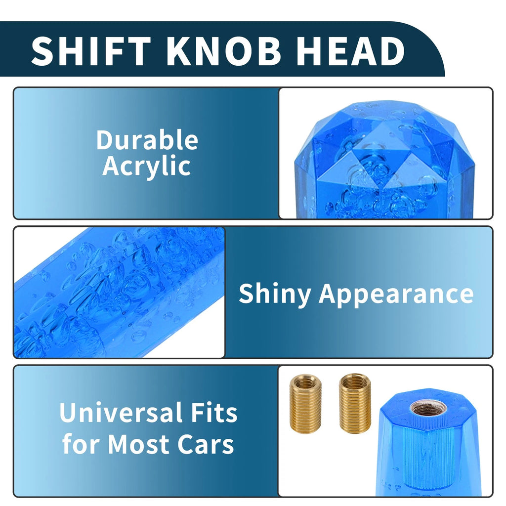 Set of 1 Universal Shift Knob for (25cm, Acrylic Blue)