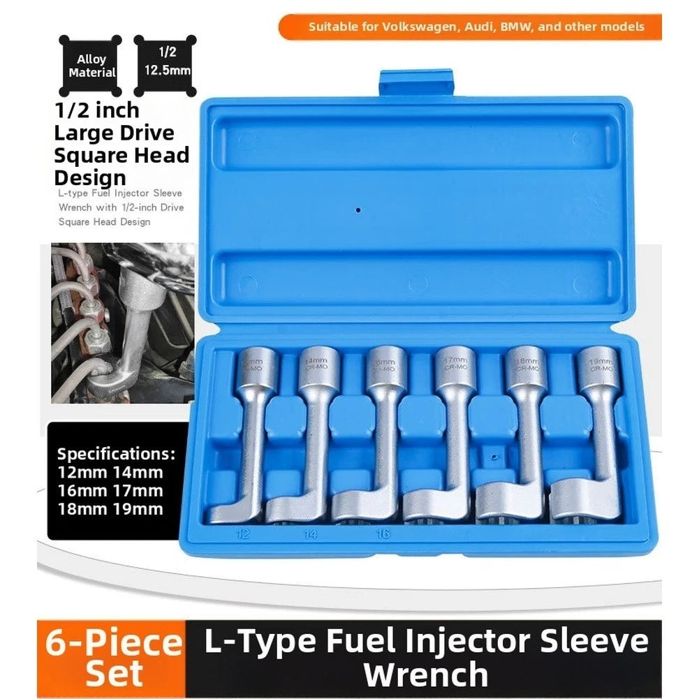 Fuel Injector Socket for 1/2-inch Drive (Right-angle Sleeve Design)