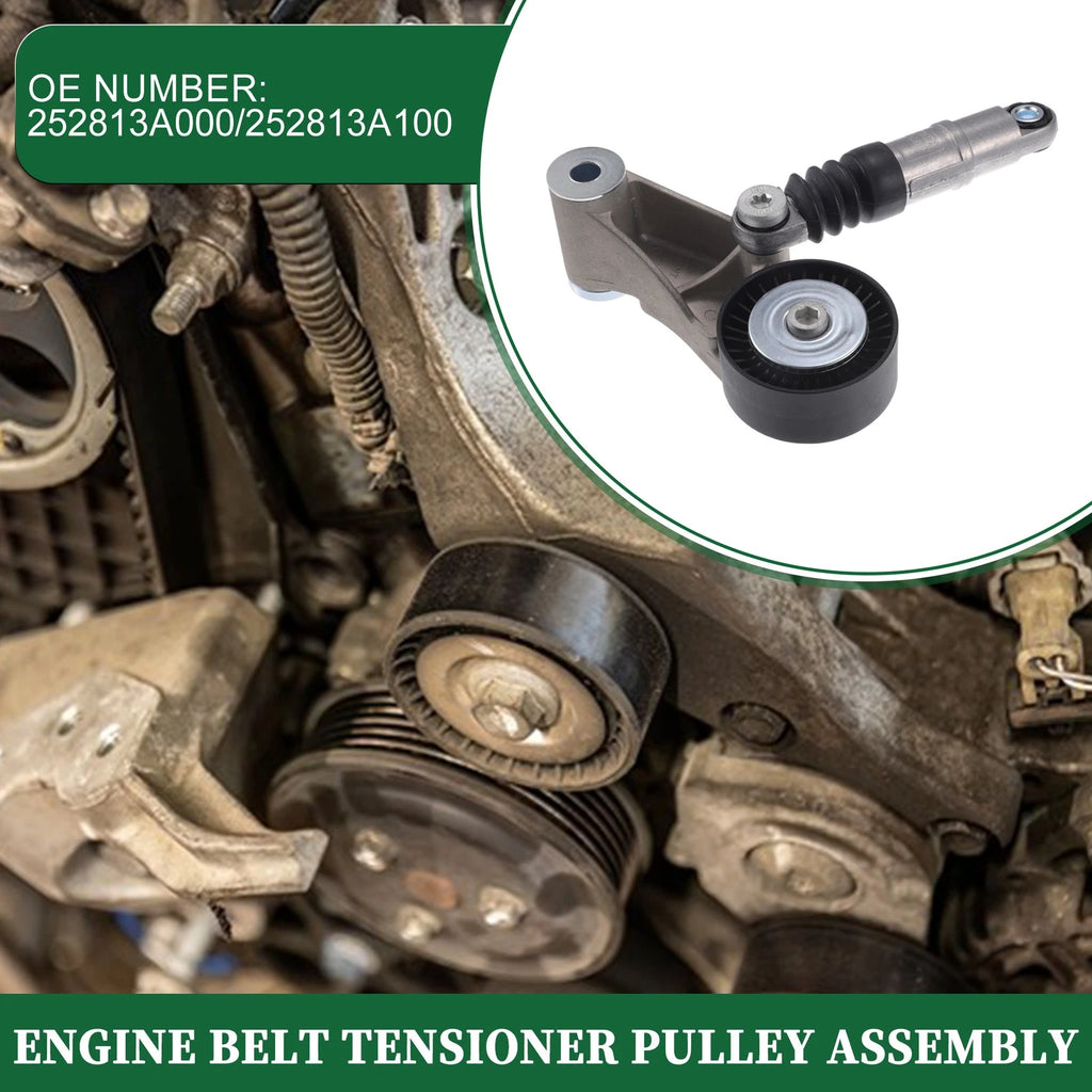 Engine Belt Tensioner Pulley Assembly for Hyundai Veracruz (2007–2015)
