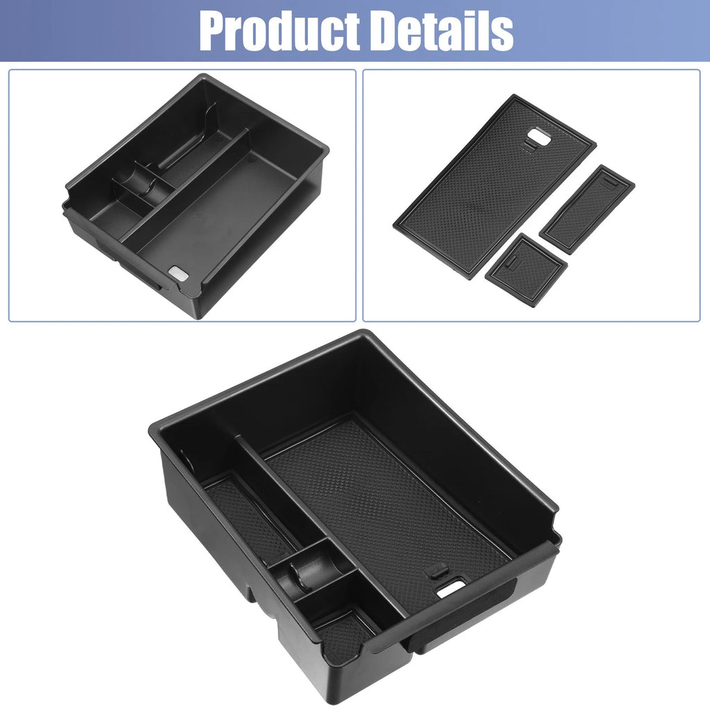 Center Console Storage Box Armrest for Hyundai Tucson NX4 (2021–2022) Black