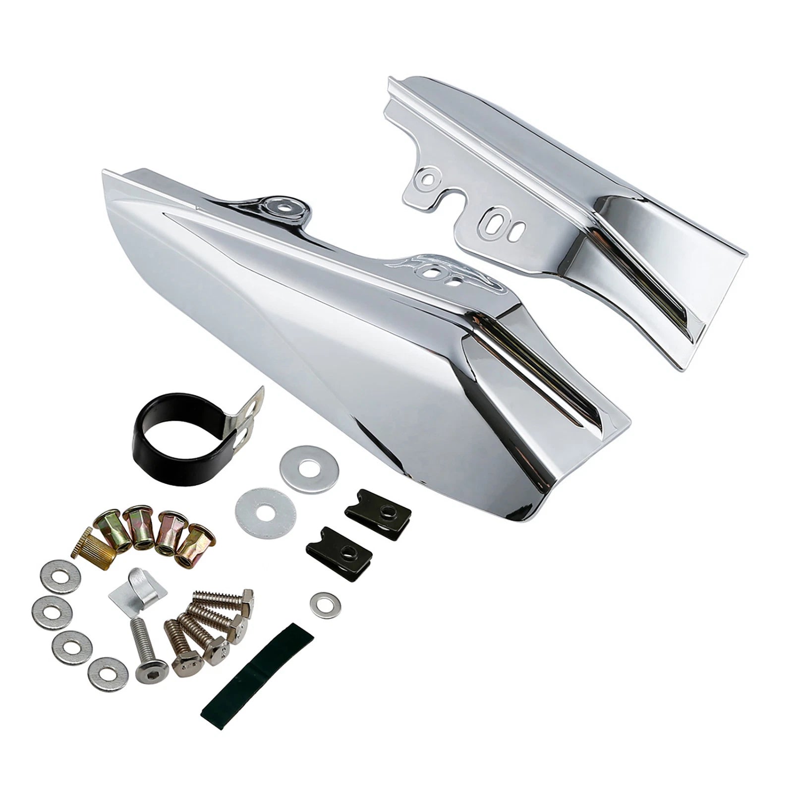 Chrome Mid-Frame Air Deflectors for Harley Electra Glide (2001–2008)