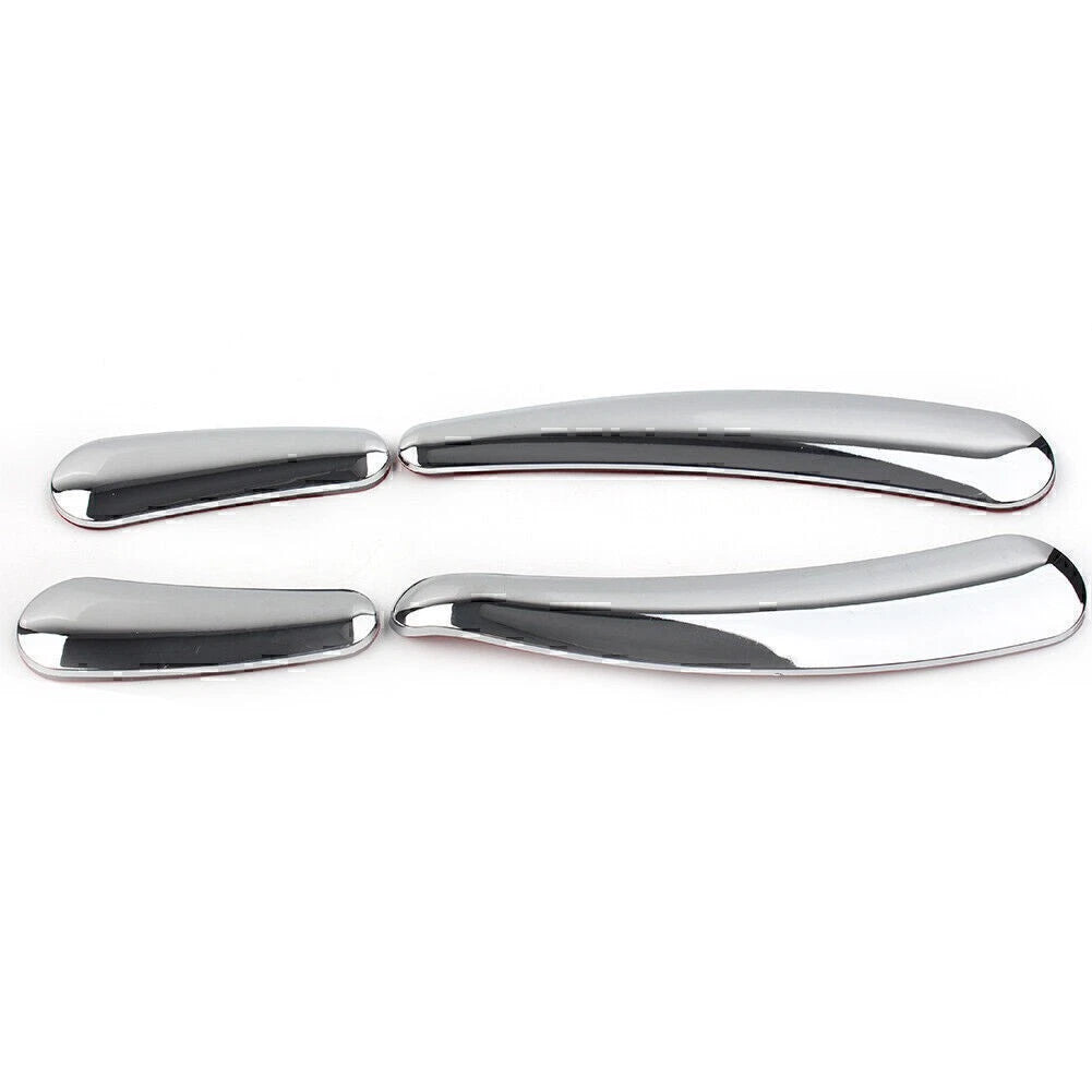 Set of 4 Chrome Curved Swingarm Frame Inserts for Harley Softail (2008–2023)
