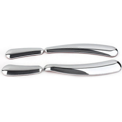Set of 4 Chrome Curved Swingarm Frame Inserts for Harley Softail (2008–2023)
