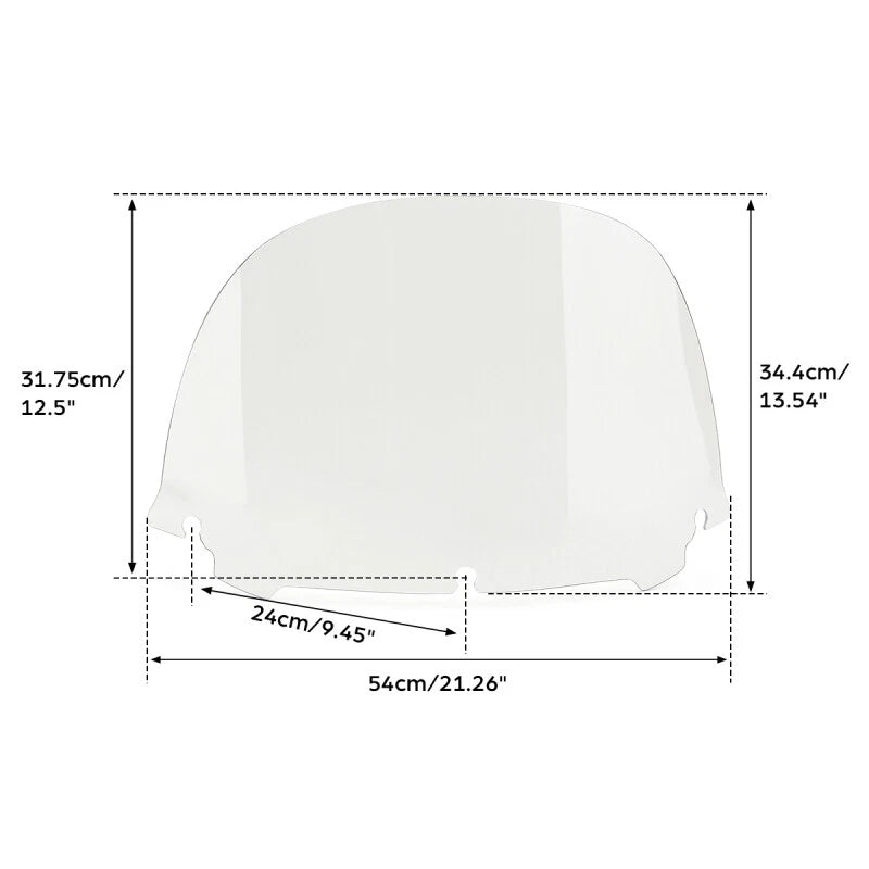 Outer & Inner Batwing Fairings Windshield for Harley Street Glide (2014–2024)