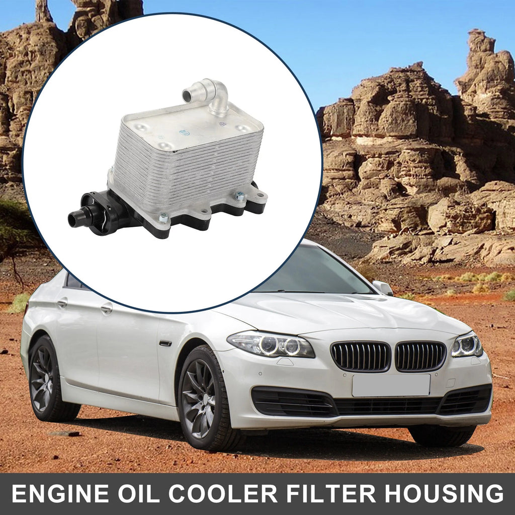 Engine Oil Cooler Filter Housing Replacement for BMW 5 6 7 Series (2011–2016)