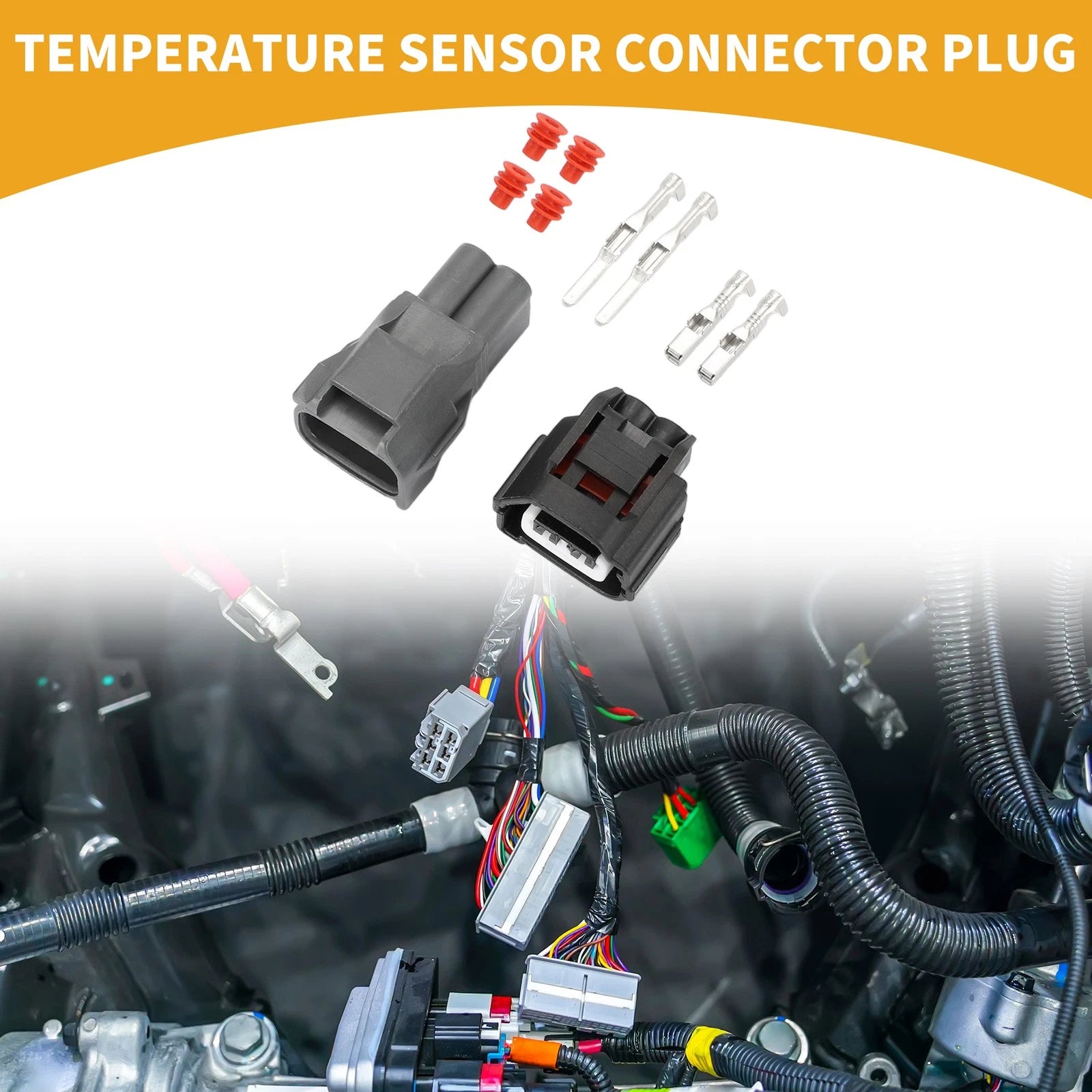 Temperature Sensor Connector Plug Replacement for Toyota 1 (Set) (2000–2018)