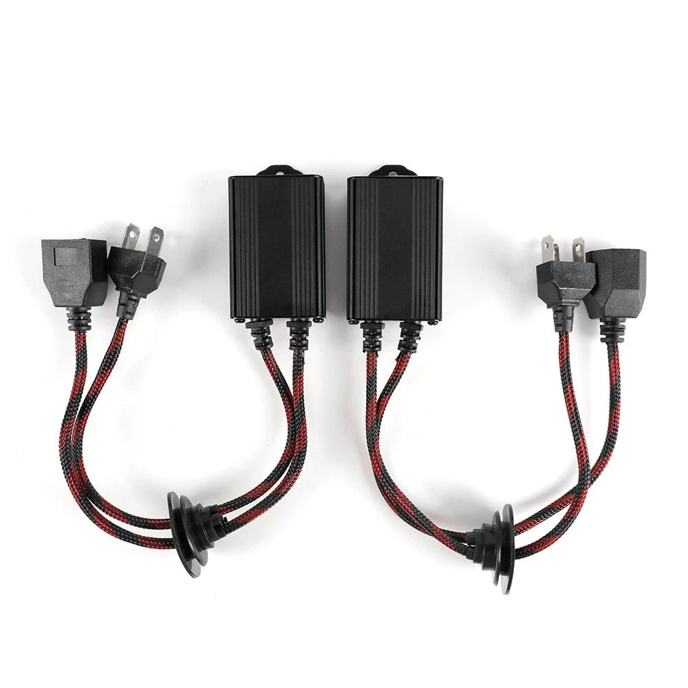 2X H4 9003 LED Headlight Resistor Canbus No-Error Decoder for