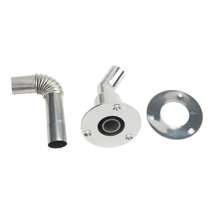 24mm Exhaust Pipe Wall Flange Port Extension with Gasket Kit for Universal