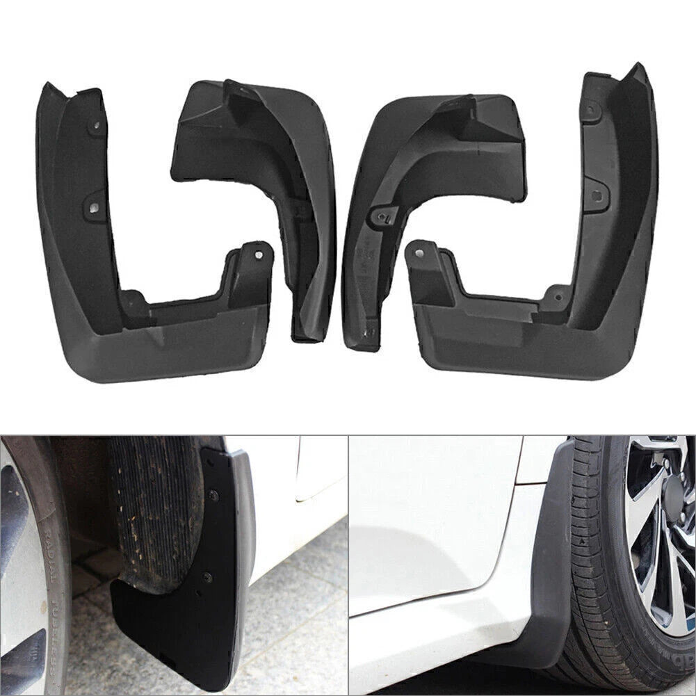 Mud Flaps for Honda CR-V (2017–2018) - Front & Rear, Black