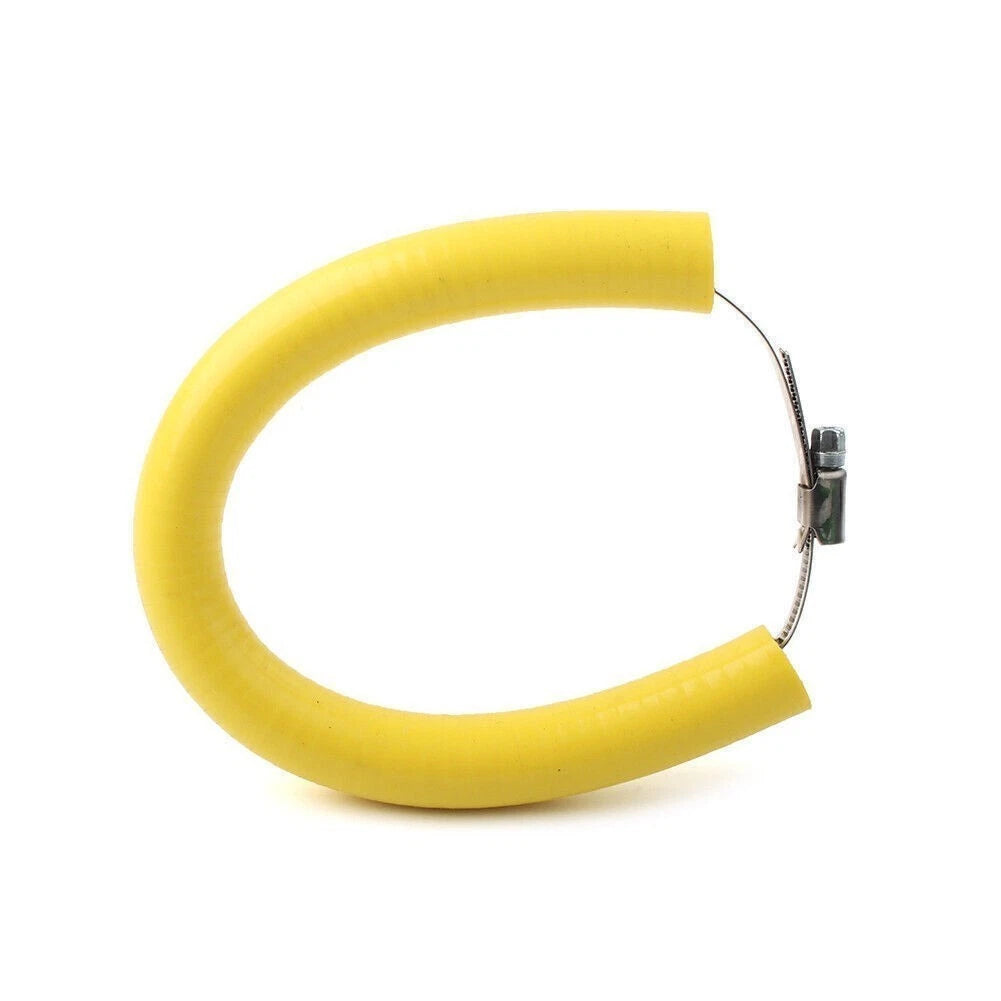 Universal Motorcycle Exhaust Pipe Heat Shield Crash Protector Cover Ring Yellow