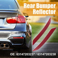 Rear Bumper Reflector Pair Left Right Replacement for BMW 550i (2008–2010)