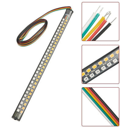 LED Motorcycle Strip Lights Turn Signal Replacement for DC 12V (1Pc)