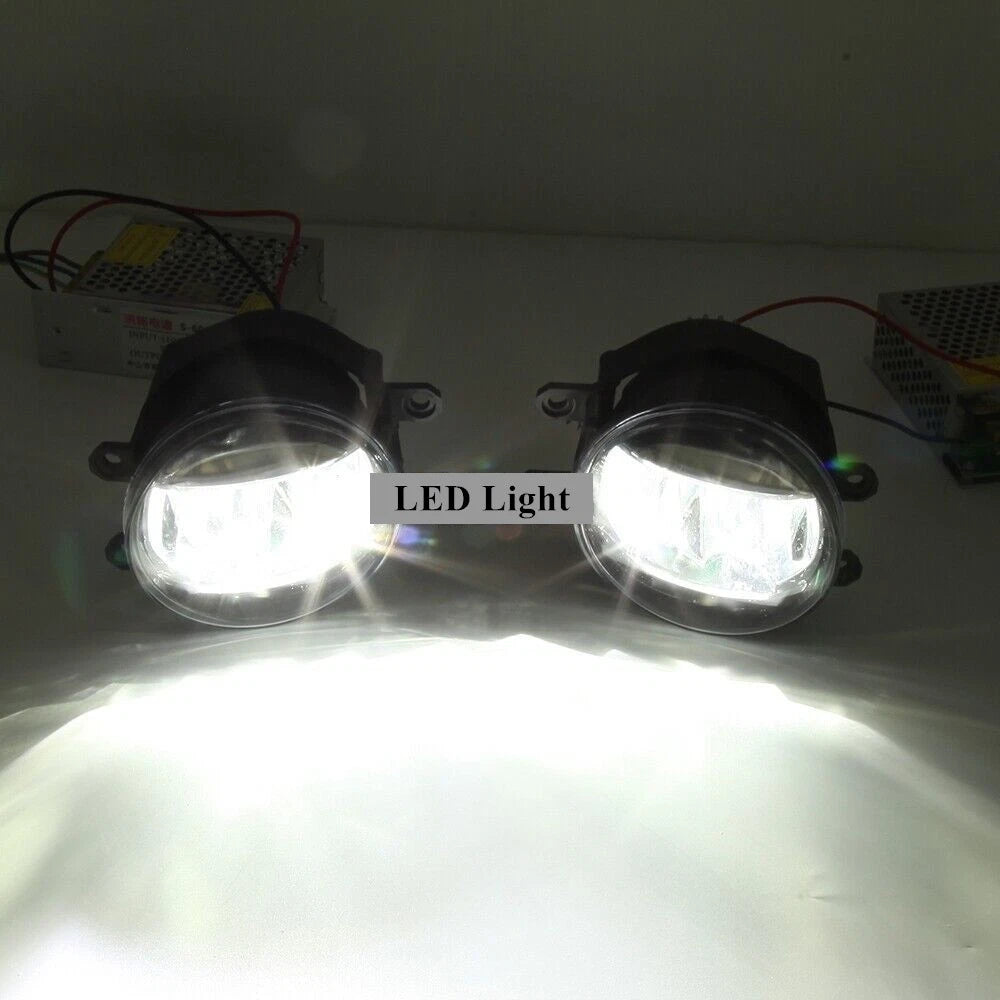 2X LED Fog Light Assembly Harness & Bezel Kit for Toyota RAV4 (2019–2022)