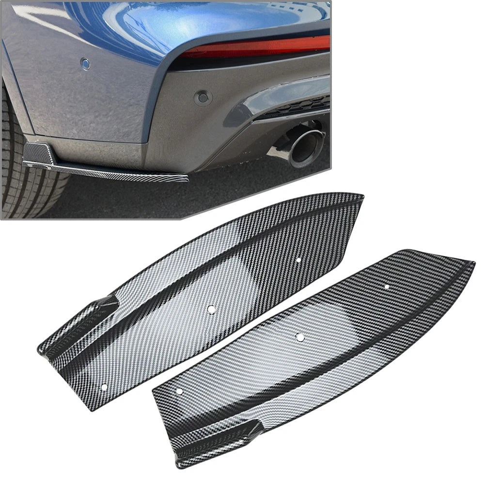 Rear Bumper Lip Wrap Angle Splitters for BMW X4 G02 M Sport (2018–2021)