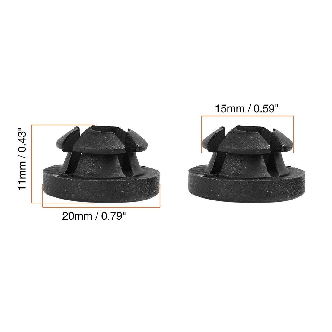 Hood Prop Rod Grommet Clips Replacement for Honda Accord (1998–2002)