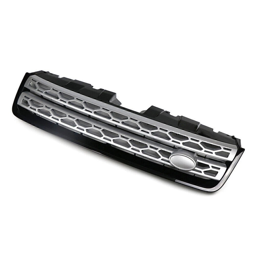 Upper Bumper Mesh Grille for Land Rover Discovery Sport (2015–2019) Black Silver