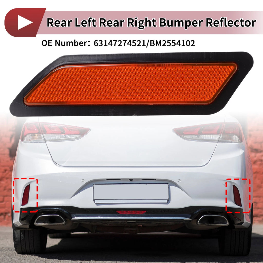 Bumper Reflector Driver Side Replacement for BMW 320i (2013–2015)