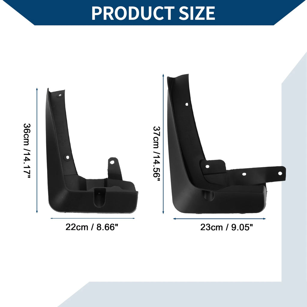 Mud Flaps Splash Guards 1 Set Mud Guards for BMW X3 (2018–2023)