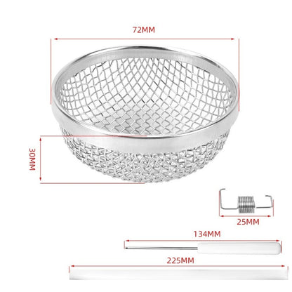 2X Stainless Steel RV Heater Vent Covers with Mesh Protection
