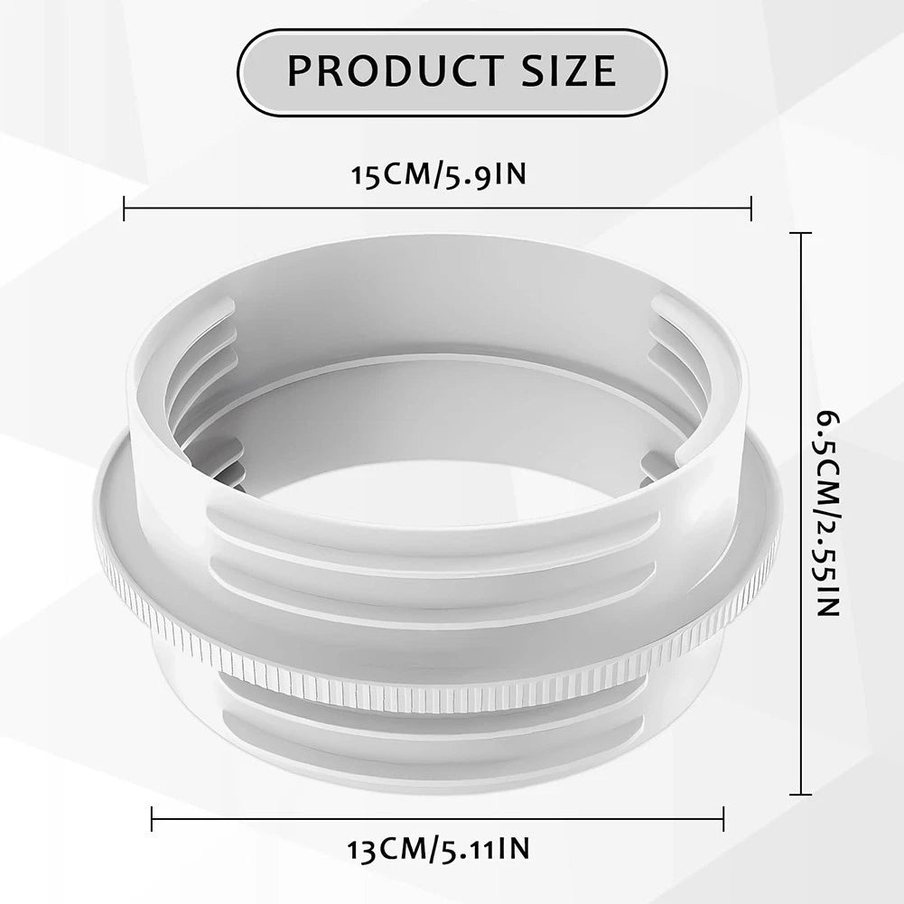 Portable AC Hose Connector for 5.1 and 5.9 Inch Hoses