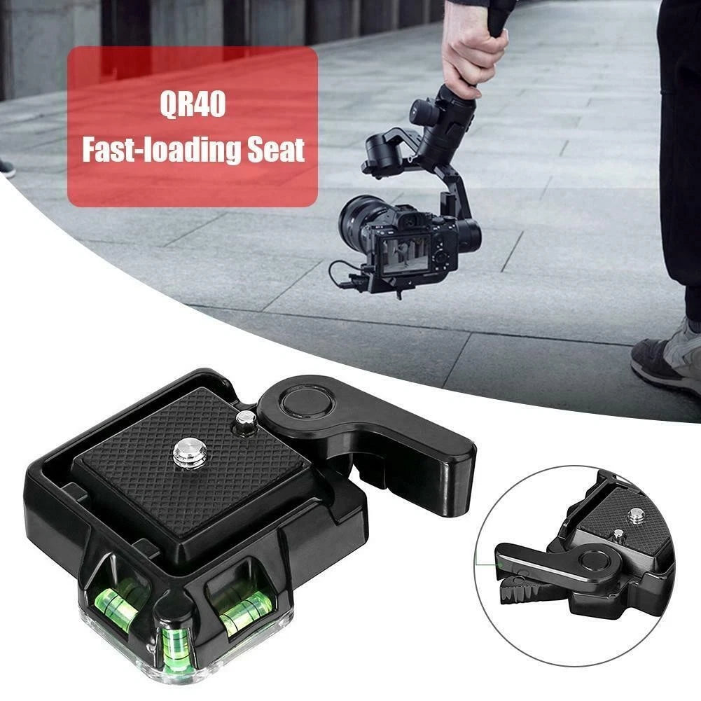 Quick Release Plate Mount Holder Clamp for Tripod Ball Head Camera