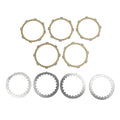 Clutch Kit Steel & Friction Plates for Yamaha XT125 RT100 RS100 TZR80 YBR125 (–)