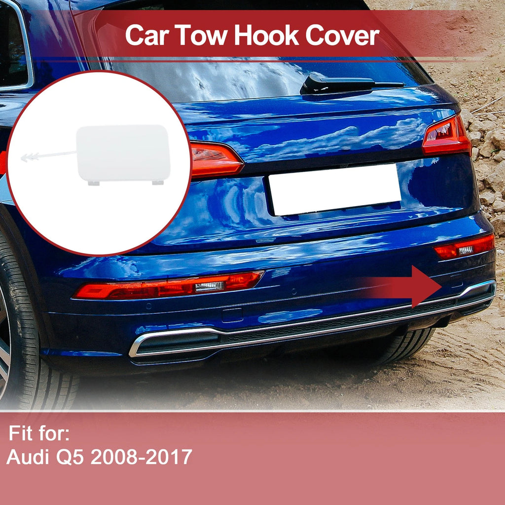 Tow Hook Cover Cap for Audi Q5 (2008–2017) 8R0807449 White Plastic