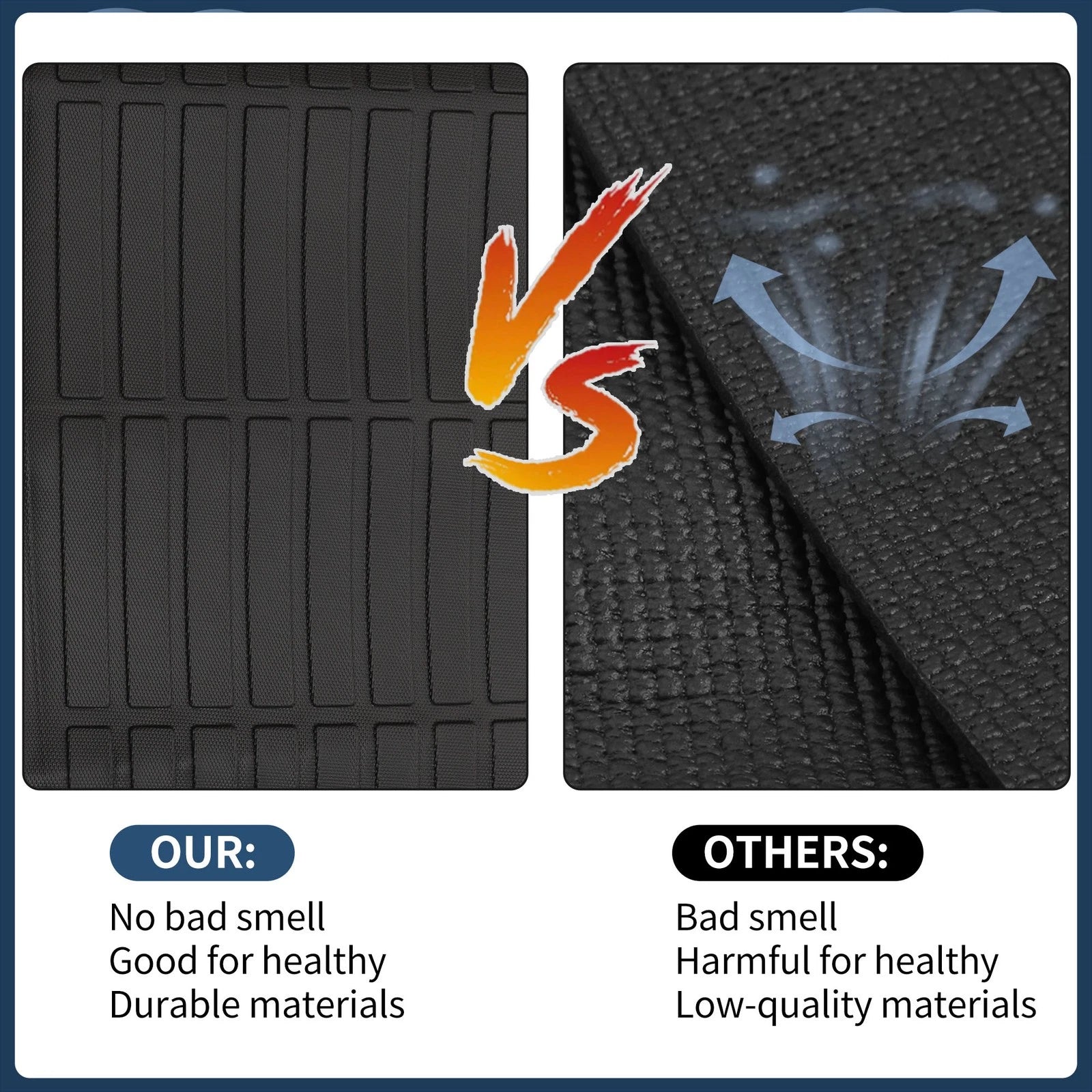 Trunk Mat for BMW X5 (2019–2024) TPE Cargo Liner Replacement Black