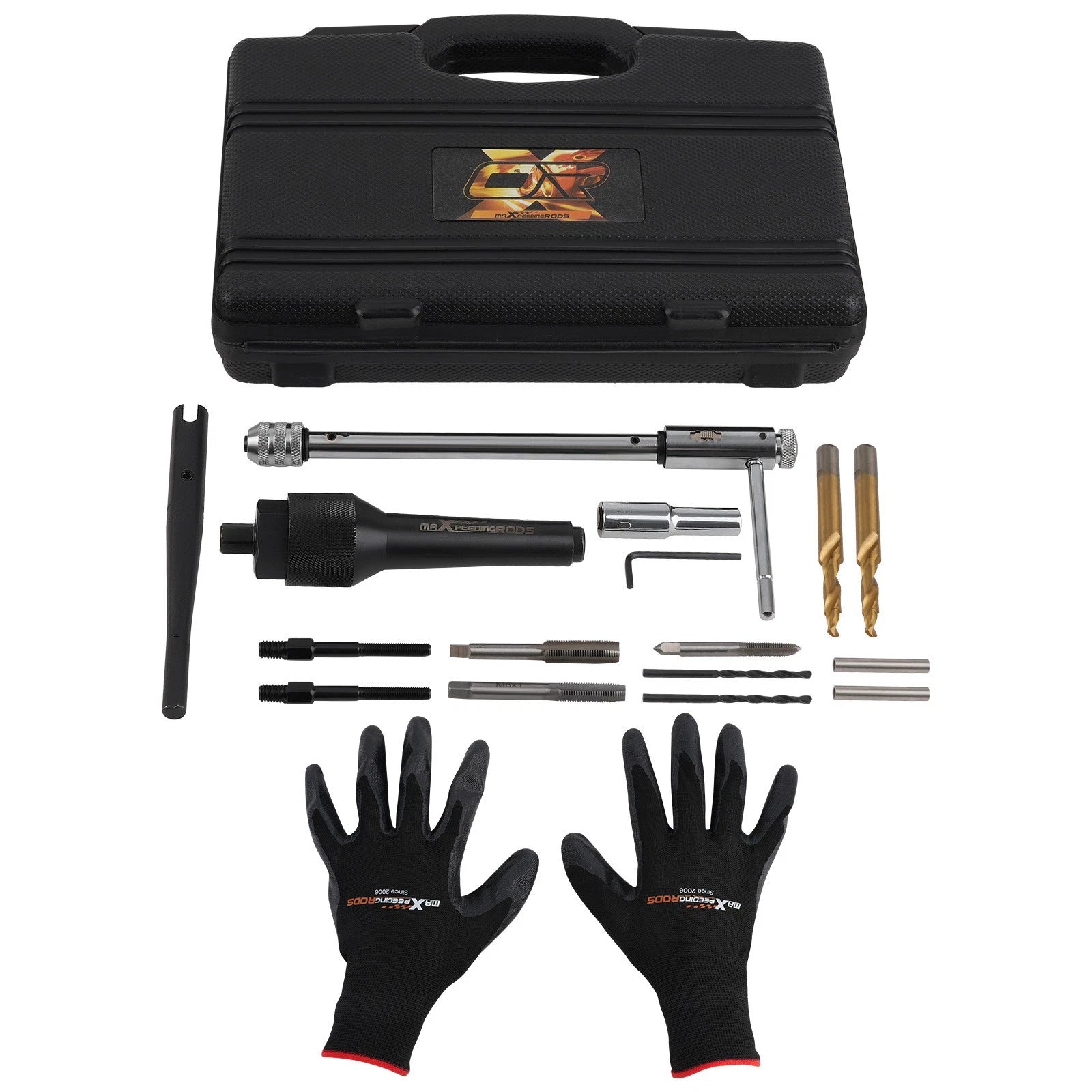 16pcs Glow Plug Extractor Kit for Cylinder Heads (8mm, 10mm)
