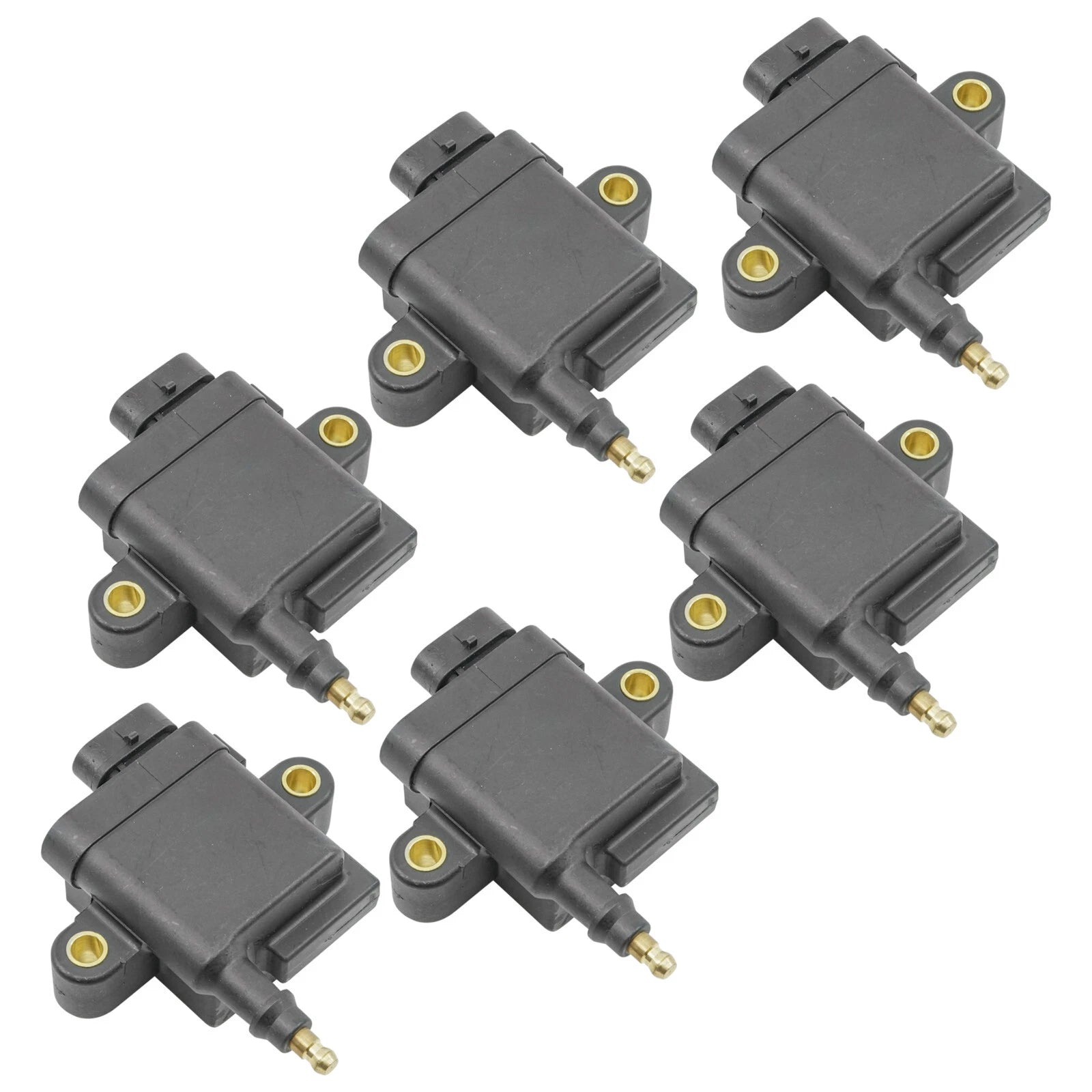 6-Pack Ignition Coils for Mercury Outboard V-135 V-150 V-175 V-200 (2000–2005)
