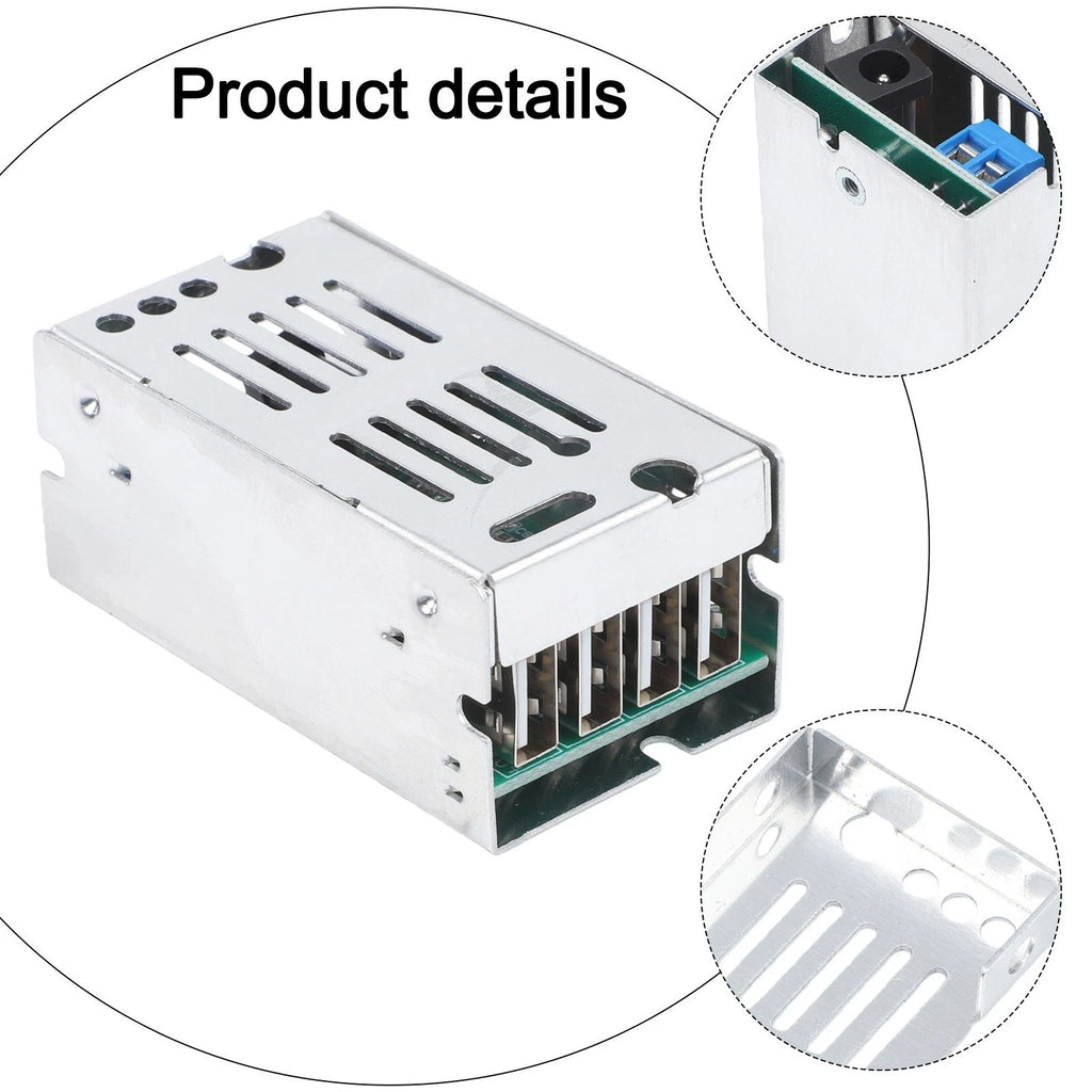Power Converter Module 24V/12V to 5V 5A Aluminum Shell
