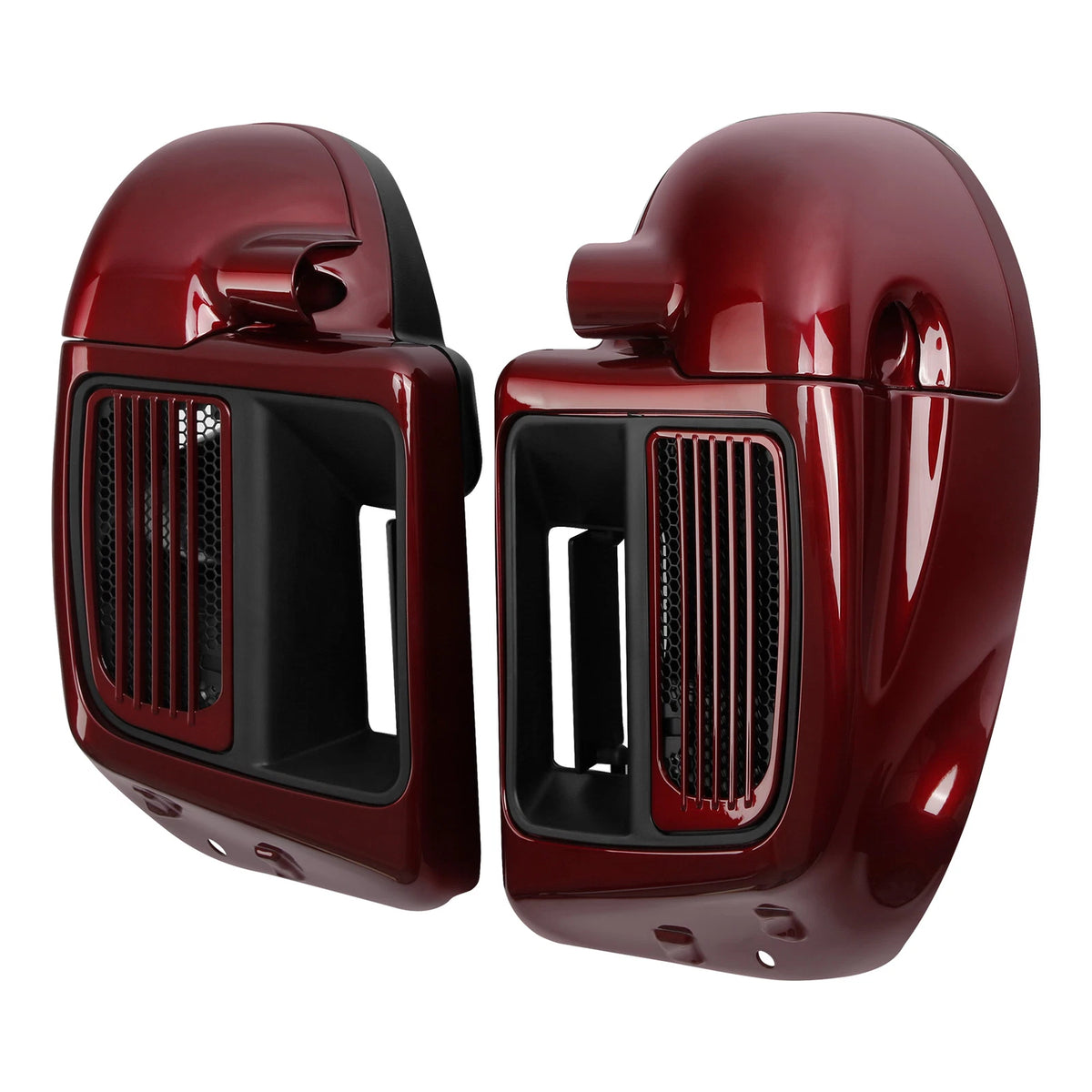 Lower Vented Fairings for Harley Touring Glide (2014–2023) Mysterious Red Sunglo