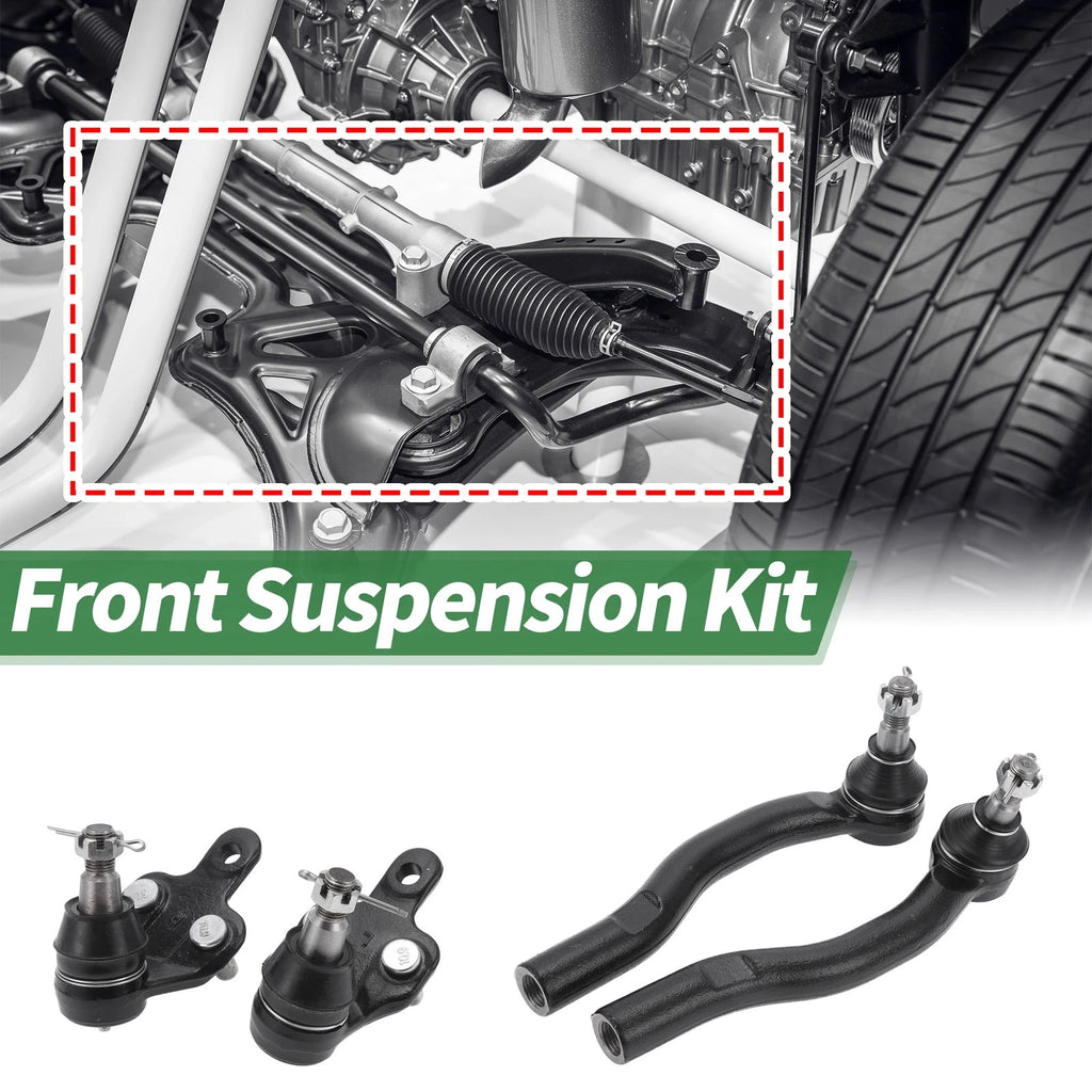 Front Suspension Kit Outer Tie Rod Ends Lower Ball Joint for Toyota Solara (2000–2008)