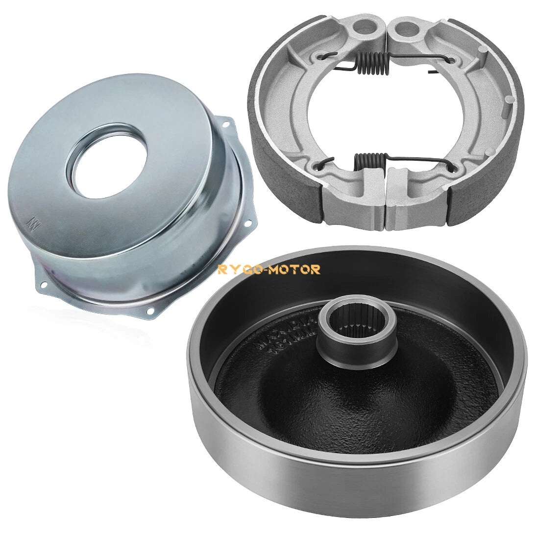 Rear Brake Drum Hub Shoes Cover Kit for Yamaha Bruin 250 350 (2004–2006)