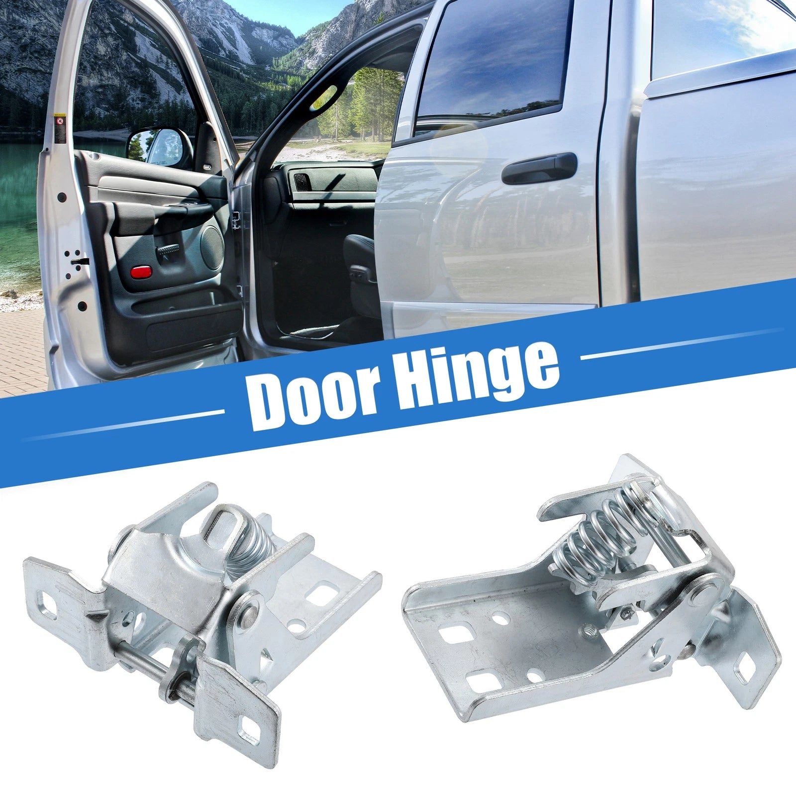 Door Hinge Front Upper Pair Left Right for Dodge Ram (2002–2012)