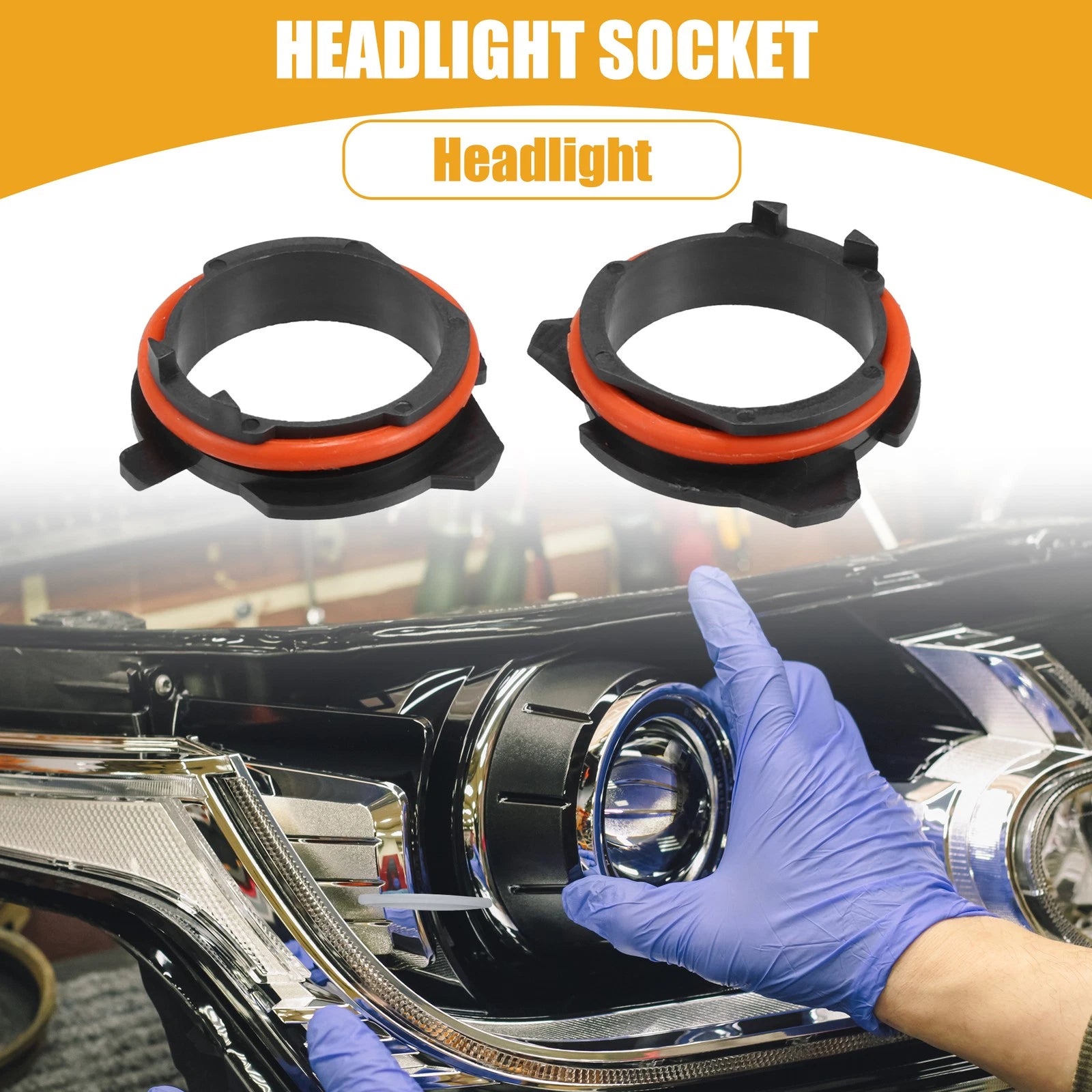 LED Headlight Retainer Holder Socket for BMW 5 Series (2008–2017)