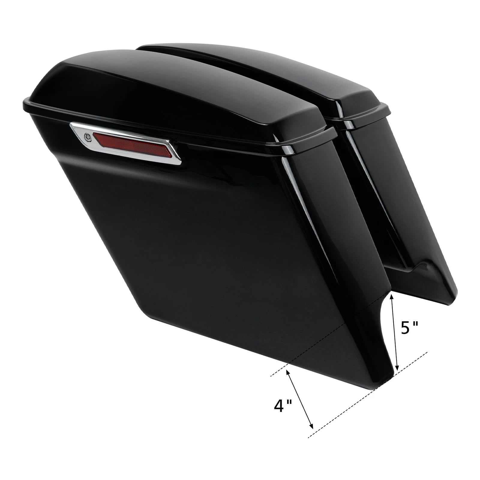 5" Stretched Hard Saddle Bags Conversion Bracket for Harley Softail (1984–2017)