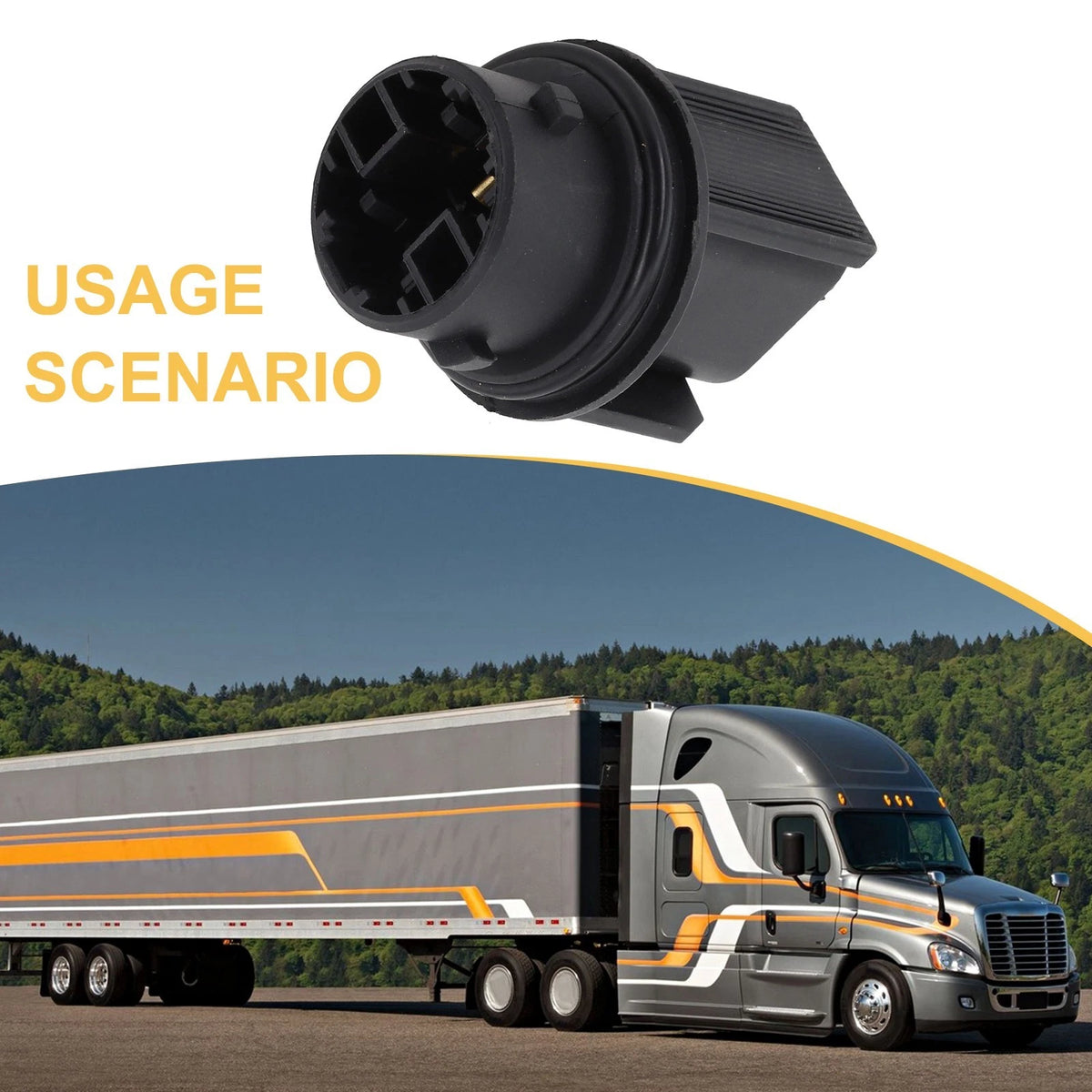3157 Headlight Turn Signal Light Socket for Freightliner