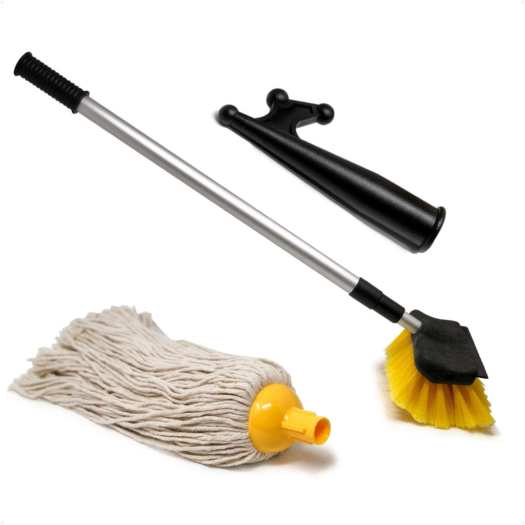 Boat Deck Brush with Aluminum Telescoping Shaft