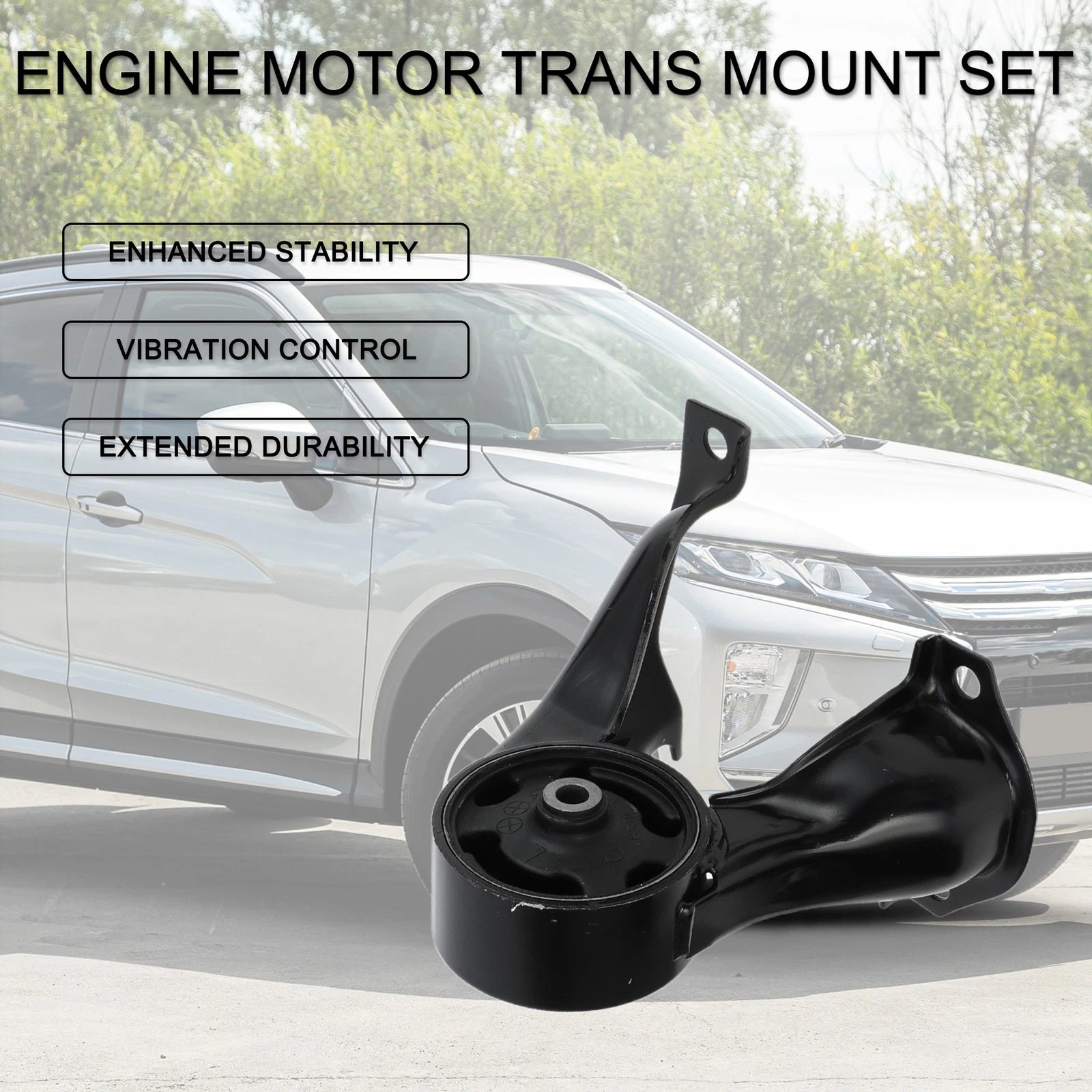 Engine Motor Trans Mount Set Replacement for Mitsubishi Lancer Ralliart (2004–2006)
