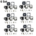 Set of 6 Carburetor Gasket Kit for Stihl HS46 HS56 (ZAMA RB-186 C1T-S195)
