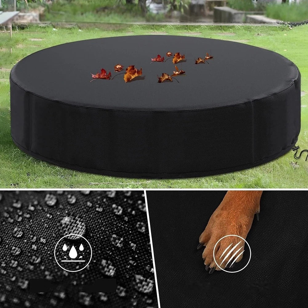 Weather Resistant Pool Cover for Inflatable Kids Swimming Pool