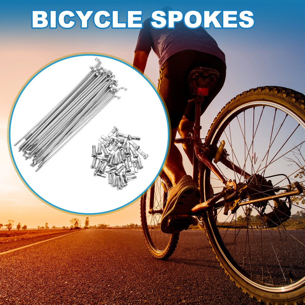 Bicycle Spokes 14G 140mm Replacement for Mountain Bike 36 Pack
