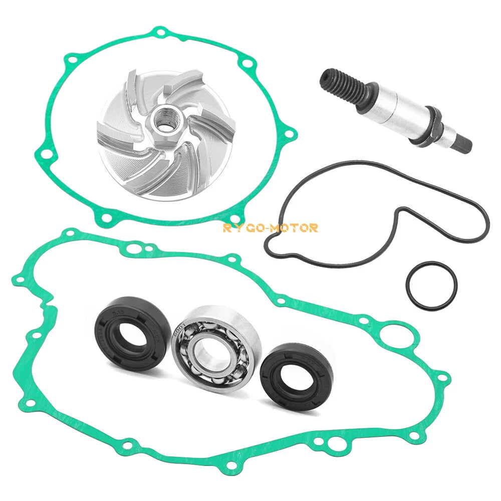 Water Pump Rebuild Kit for Yamaha YFZ450 (2004–2013) - Impeller, Bearing, Shaft, Gasket