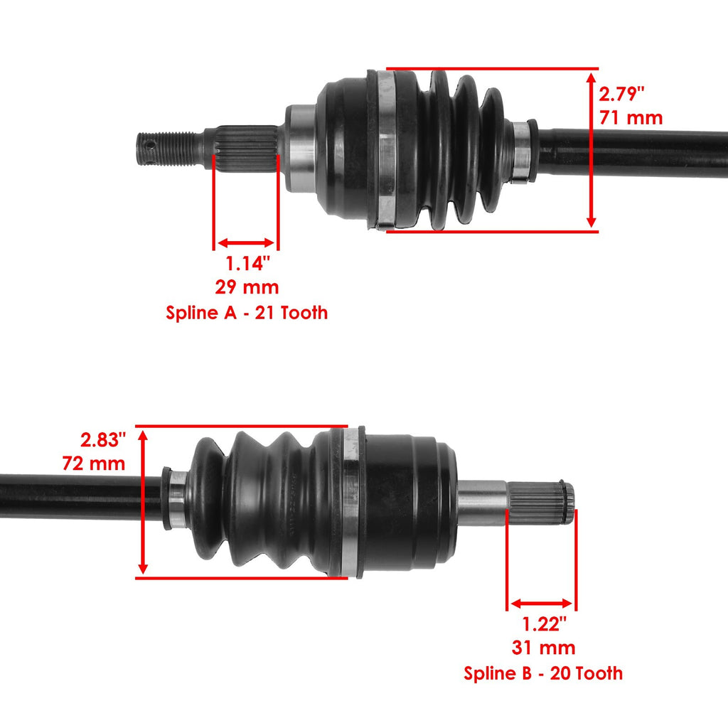 CV Joint Axle Front Left Right Replacement for Honda TRX300FW (1988–2000)