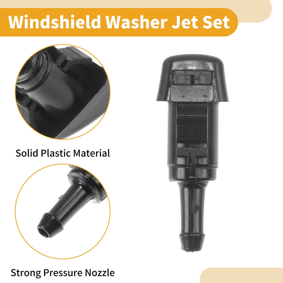 Windshield Washer Nozzle Kit with Hose for Chrysler 300 (2011–2020)
