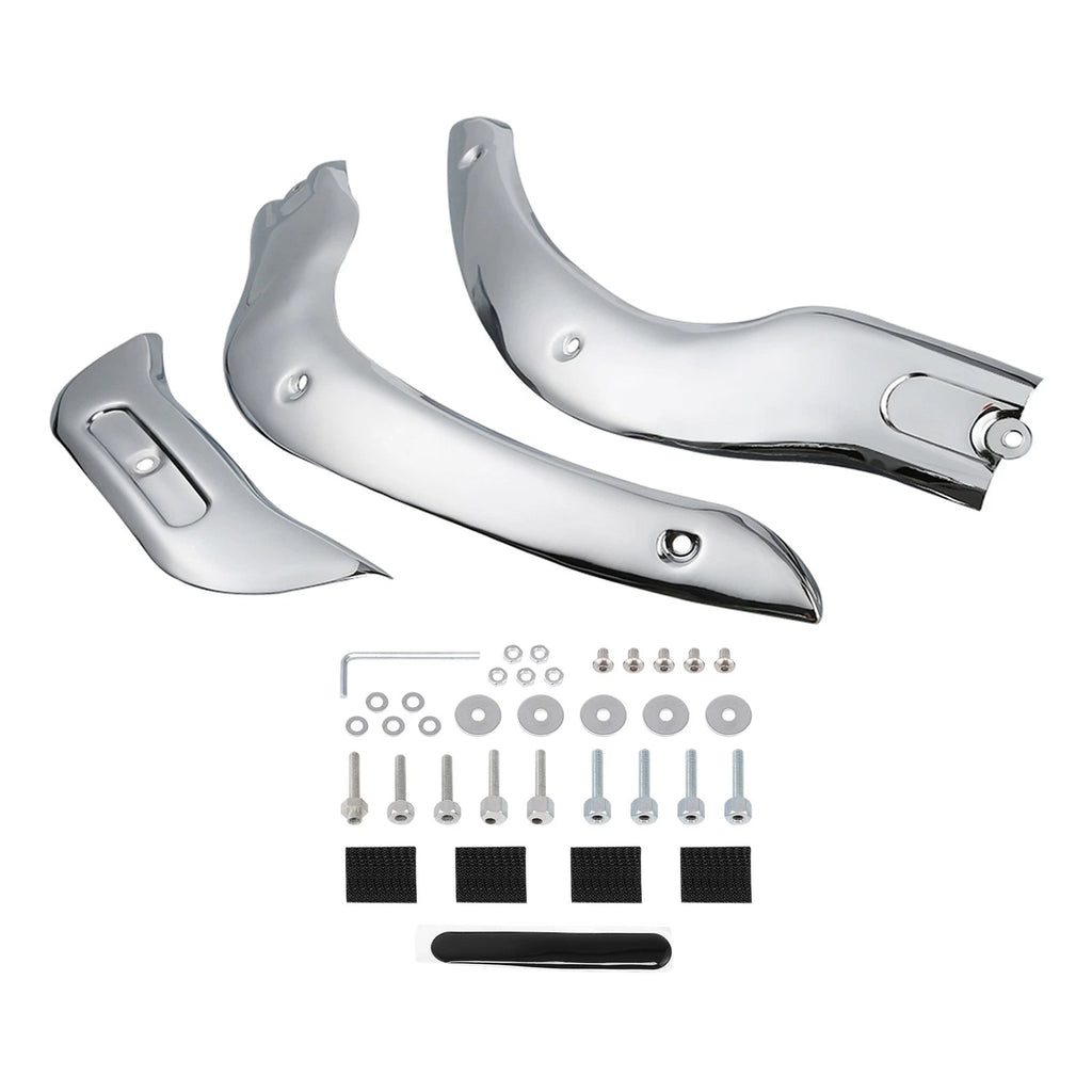 Chrome Windshield Trim Kit for Harley Road Glide (2004–2013)